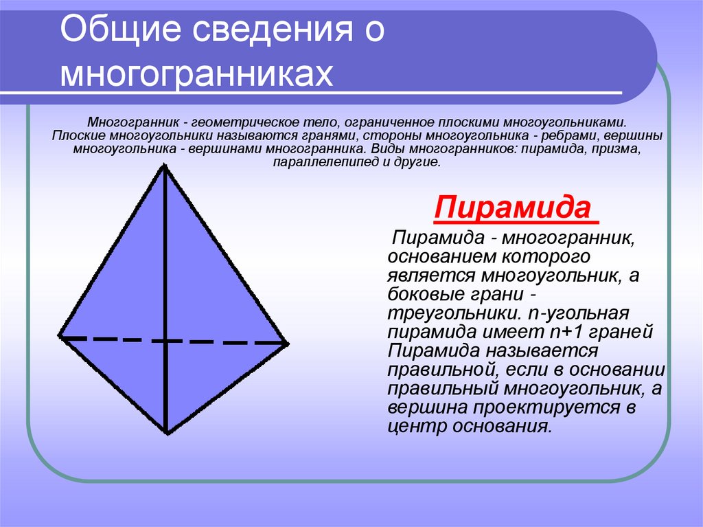 Презентация о многогранниках