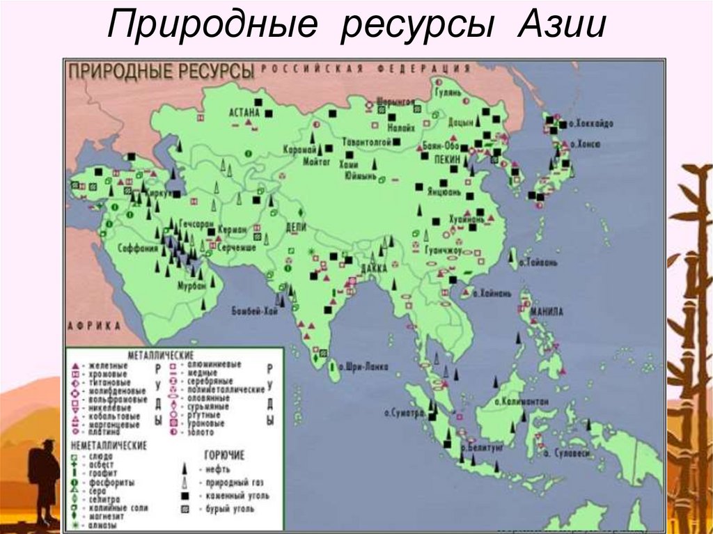 Природные ресурсы азии. Ресурсы Южной Азии. Ресурсы Южной Азии карта.