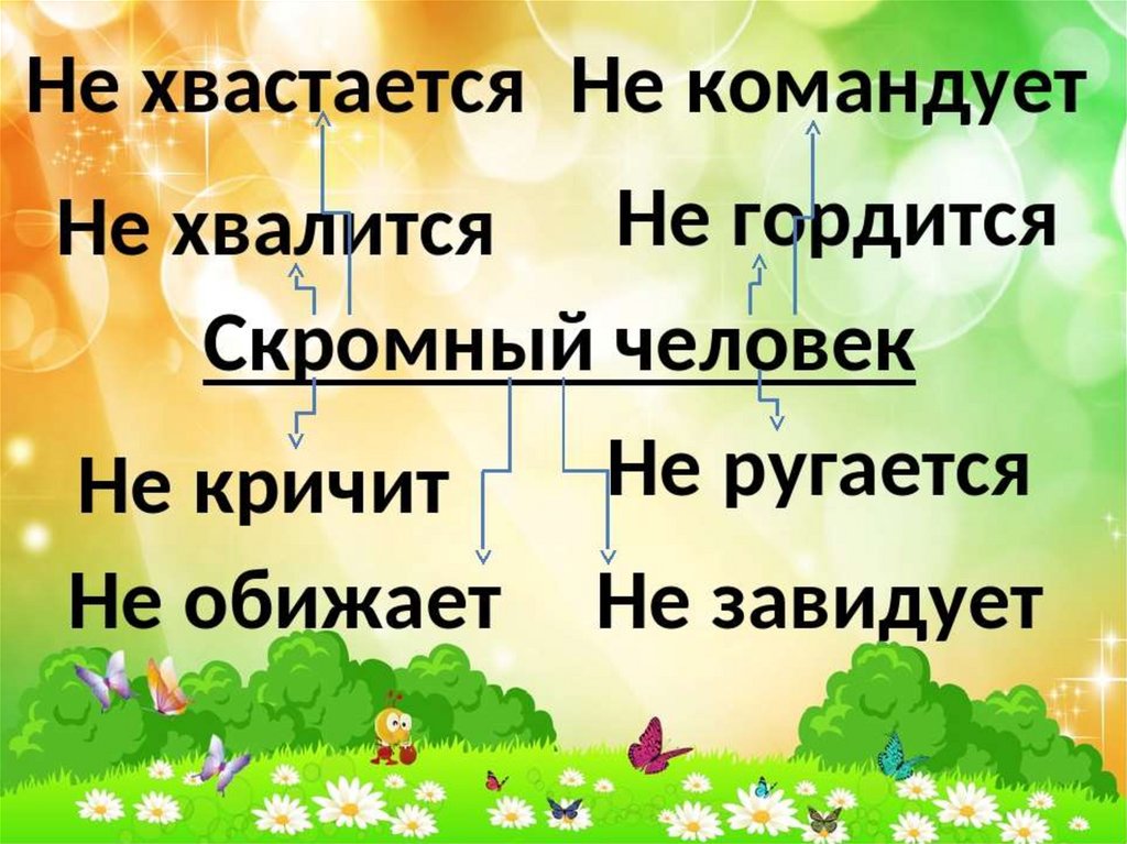 Скромность красит человека - презентация онлайн
