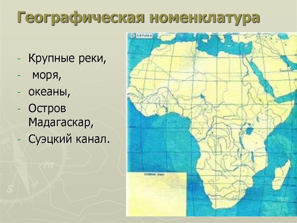 География 7 класс тест по теме африка
