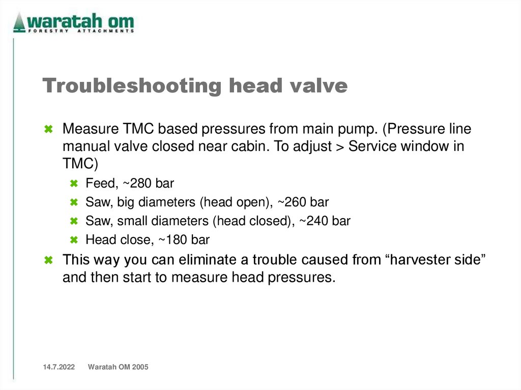 T300, Feed parameters
