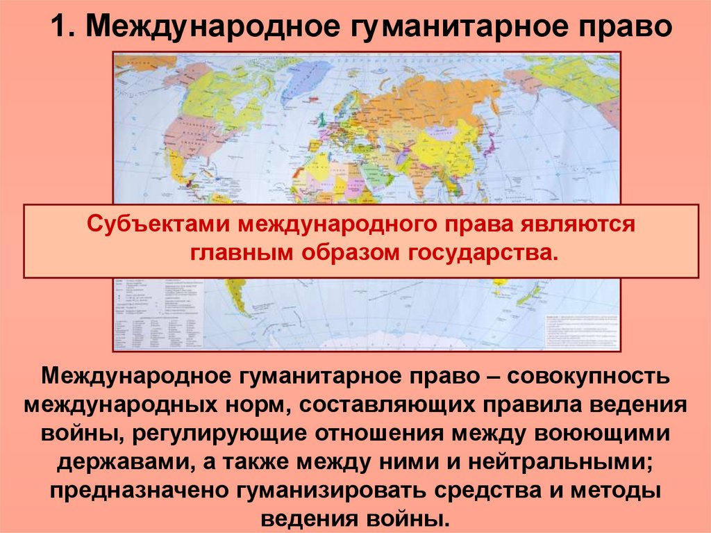 Международное право международные правовые конфликты. Принципы международного гуманитарного права презентация. Субъекты международного права Вооруженных конфликтов. Основные субъекты международного гуманитарного права. Субъекты МГП.