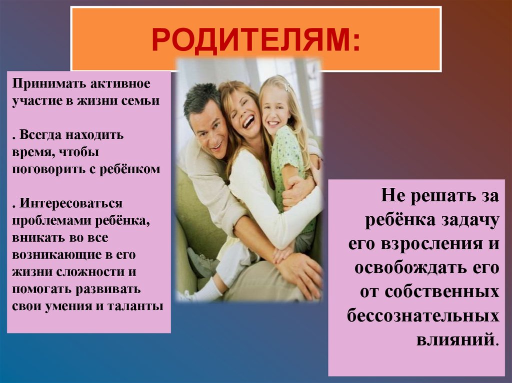 Родительские директивы презентация