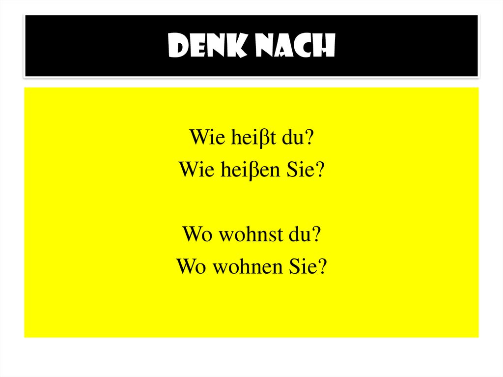 Denk nach