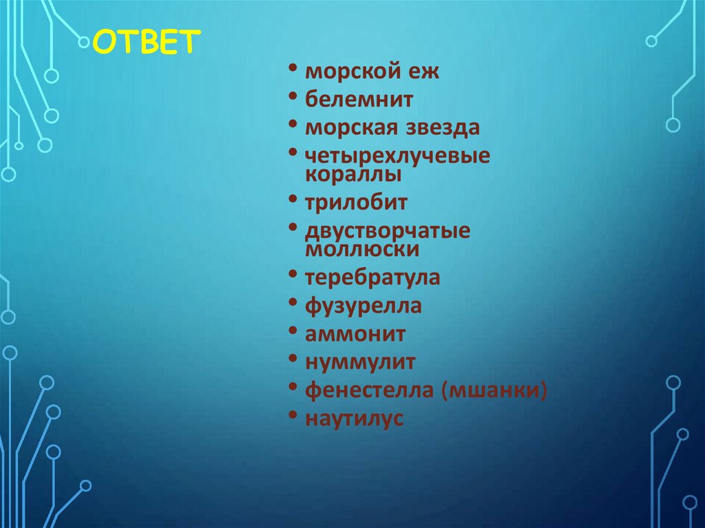 ОТВЕТ