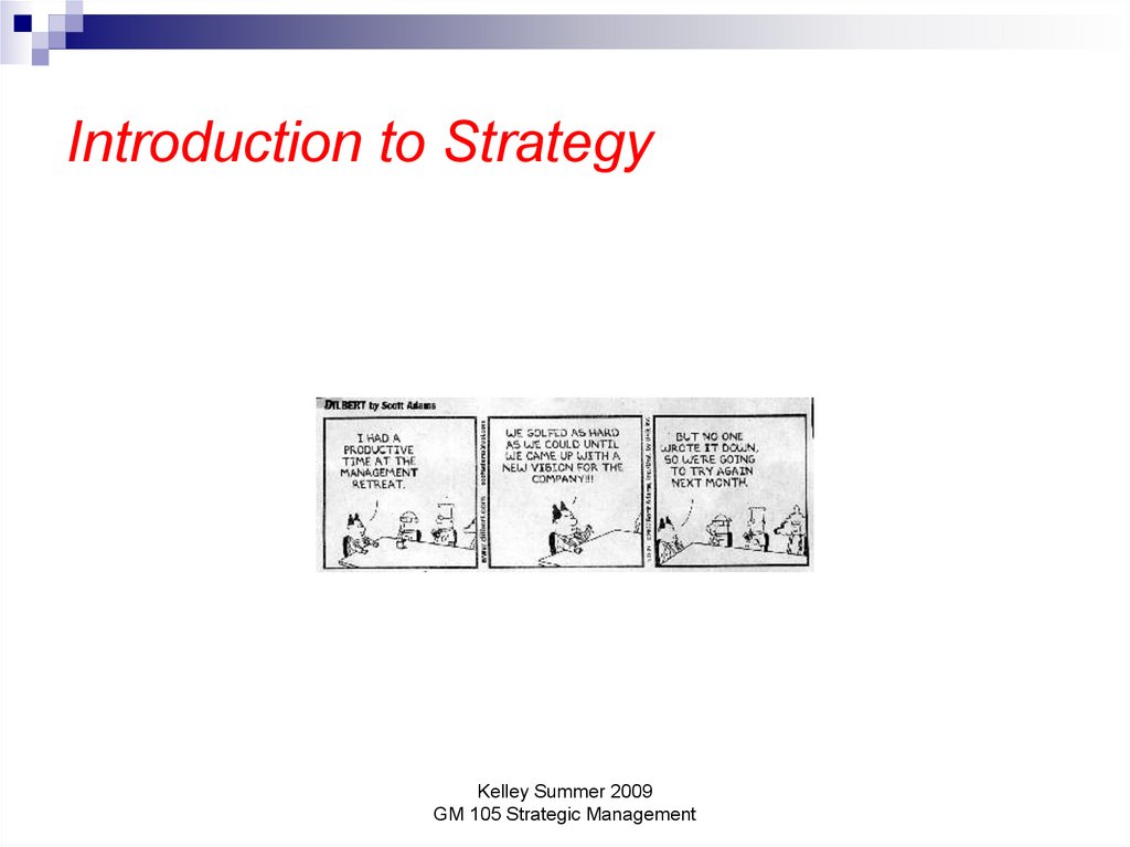 Introduction to Strategy