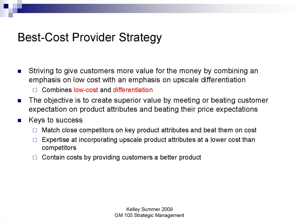 Best-Cost Provider Strategy