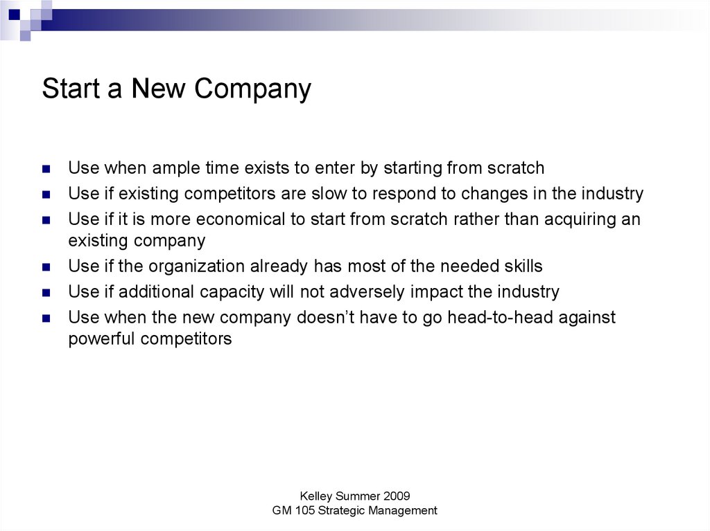 Start a New Company