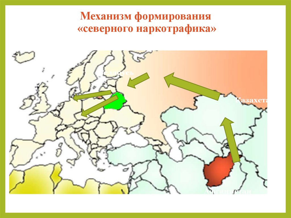 Механизм формирования «северного наркотрафика»