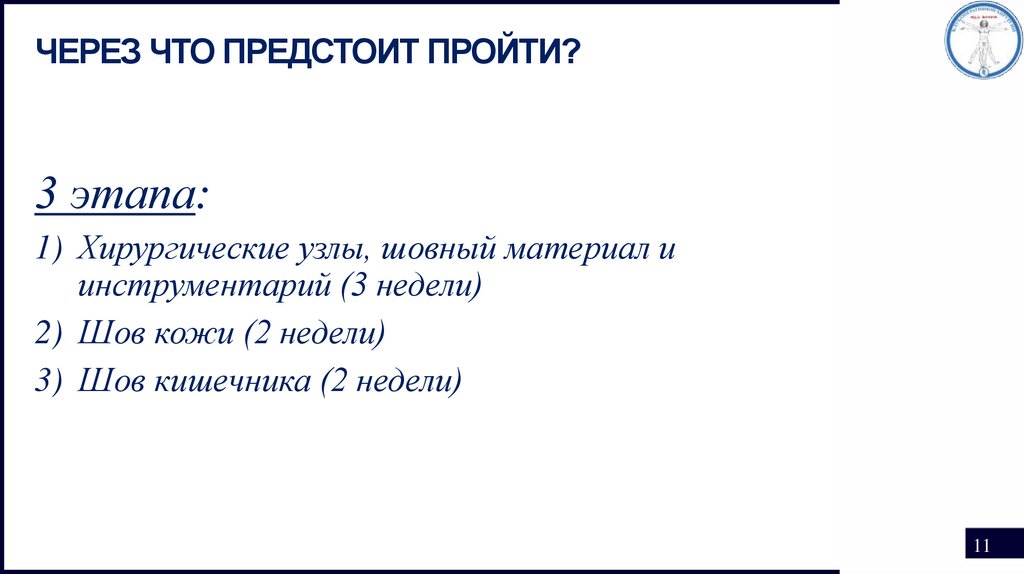 Через Что предстоит пройти?
