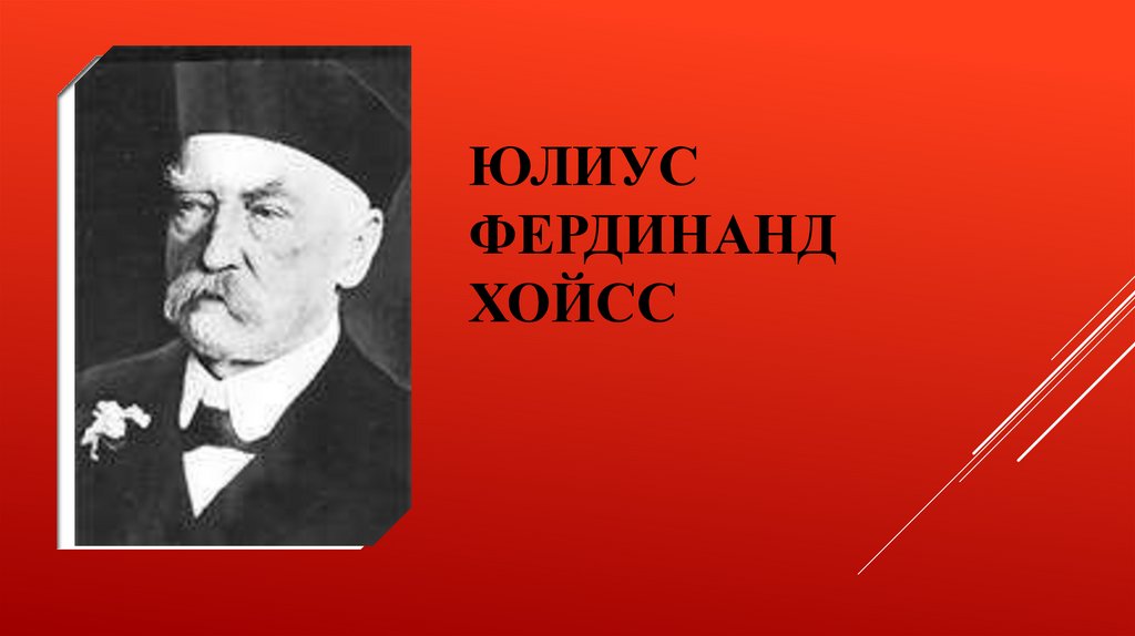 Юлиус Фердинанд Хойсс