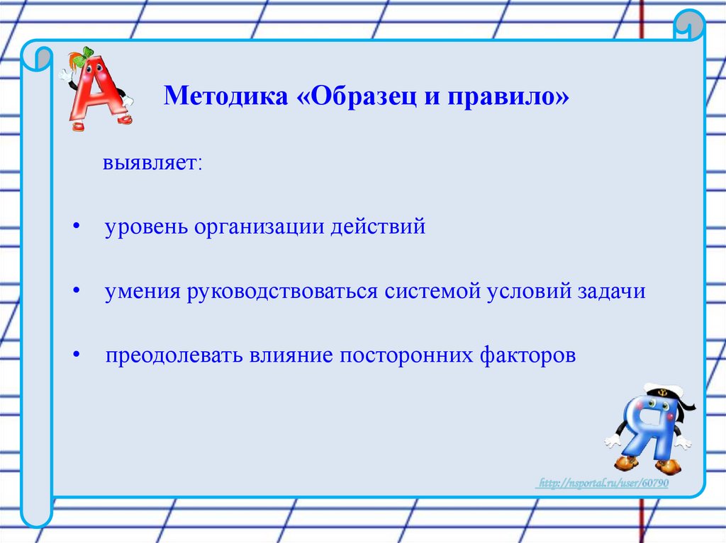 Методика образец и правило для младших школьников