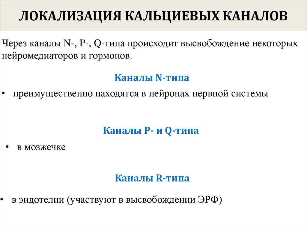 Блокаторы кальциевых каналов презентация