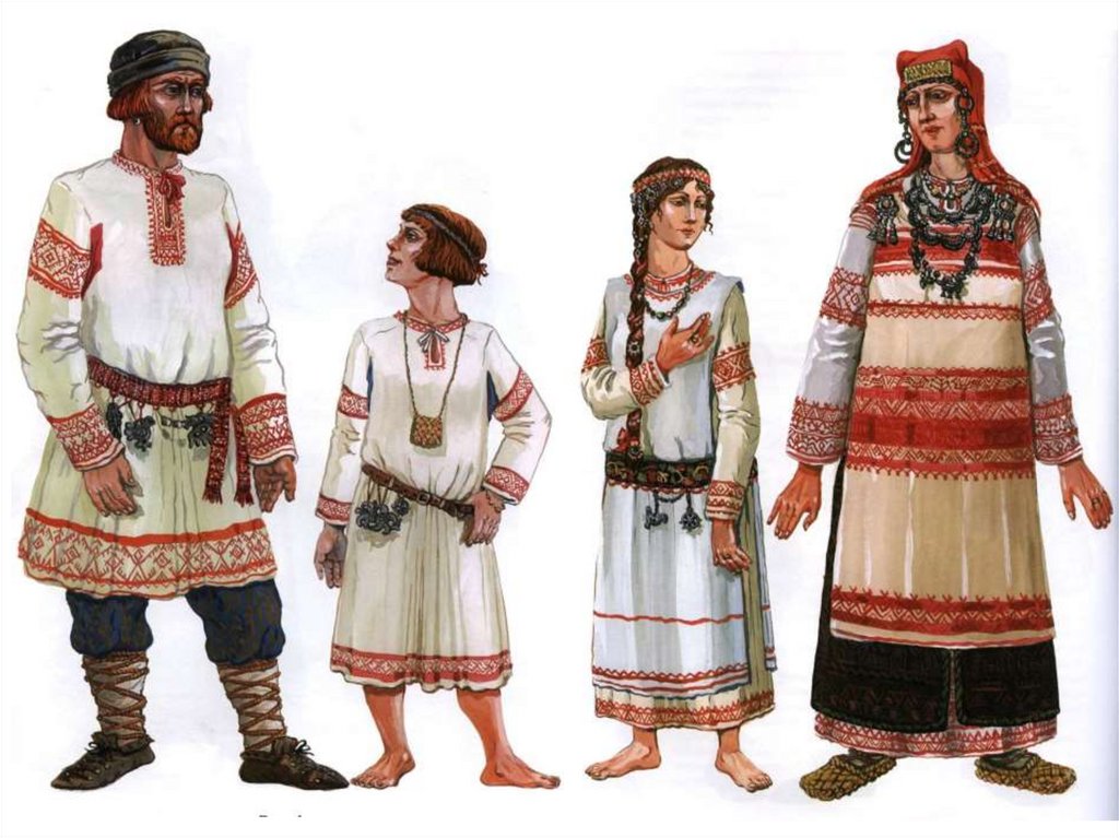 Костюмы славянских народов