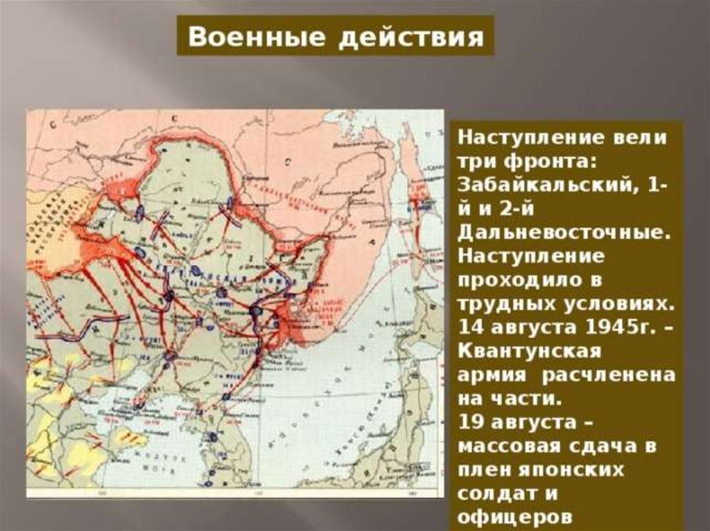 Разгром японии в 1945 году презентация