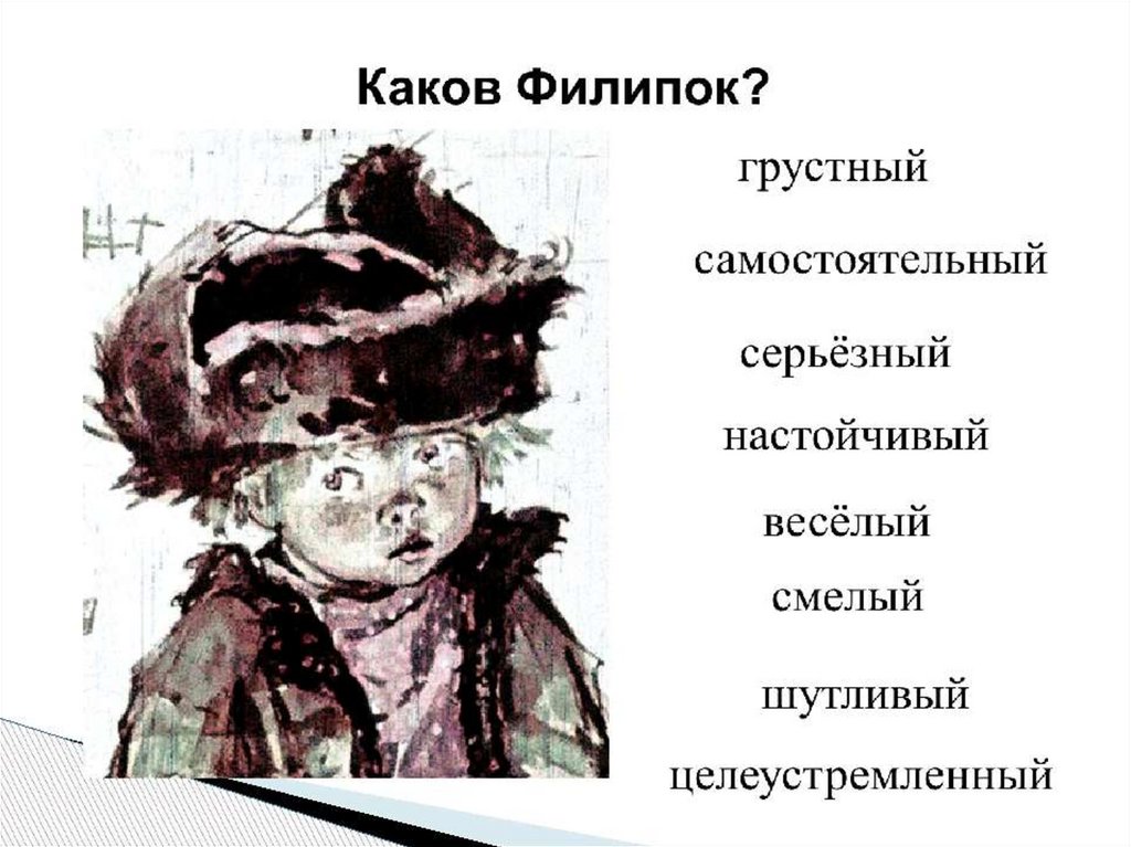 Филипок герои. Филипок 1982. Характеристика Филипка. Черты характера Филипка из рассказа.