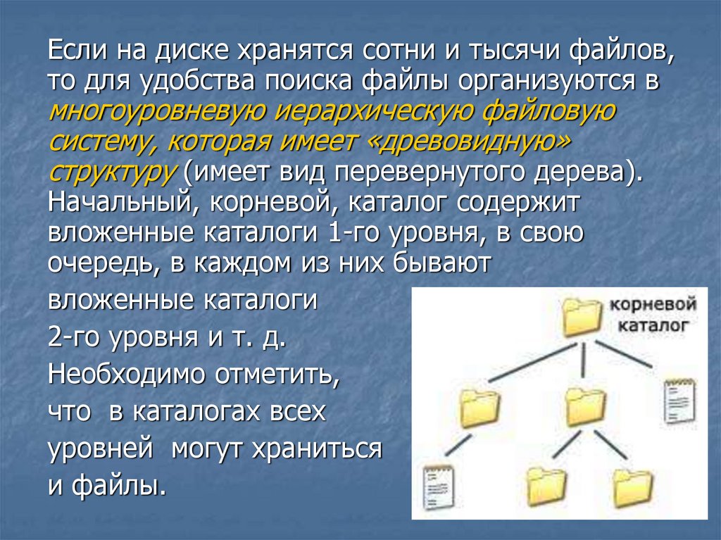 Какая информация хранится в файлах векторного типа. Файлы и файловая система. Файлы и файловые системы презентация. Дерево файловой структуры. Как хранятся файлы на диске.