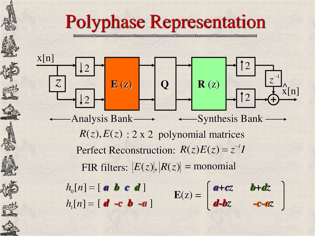 Dct Wavelet Filter Bank Prezentaciya Onlajn