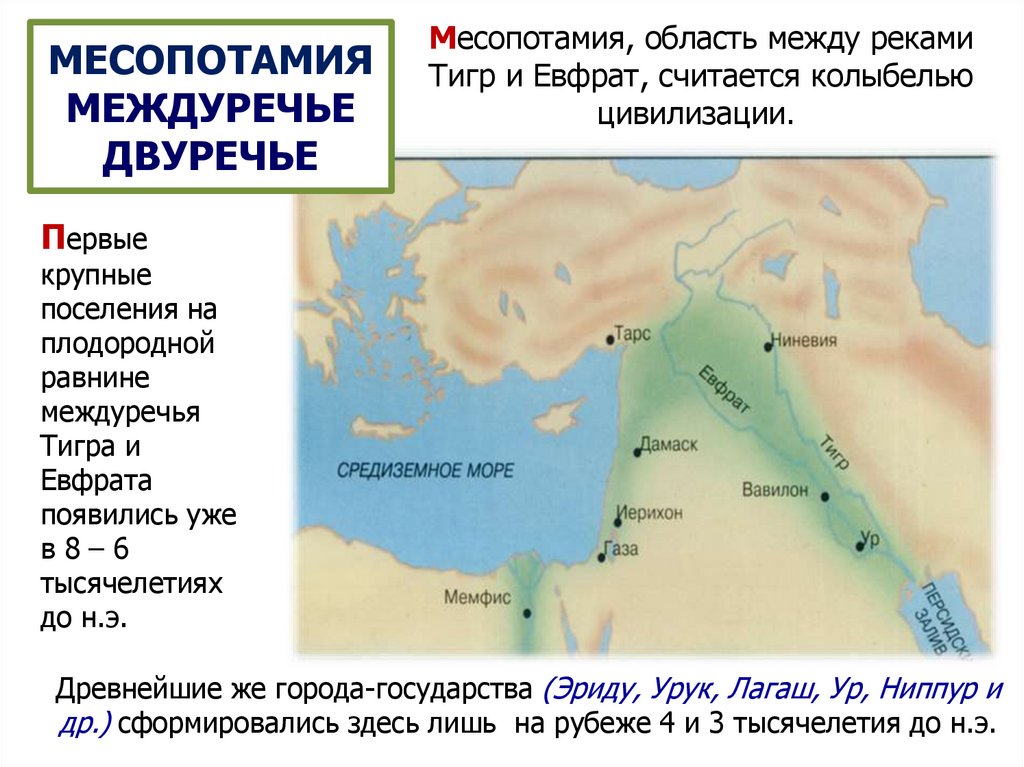 Цивилизации месопотамии таблица по географии