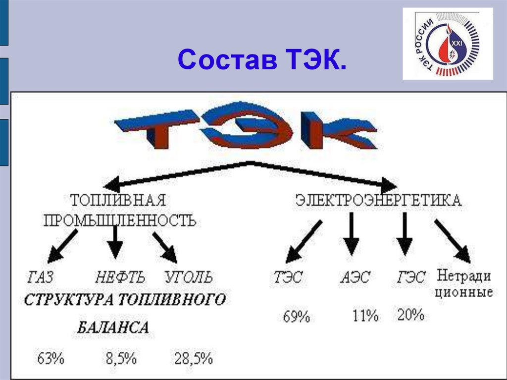 Тэк россии презентация 9 класс география