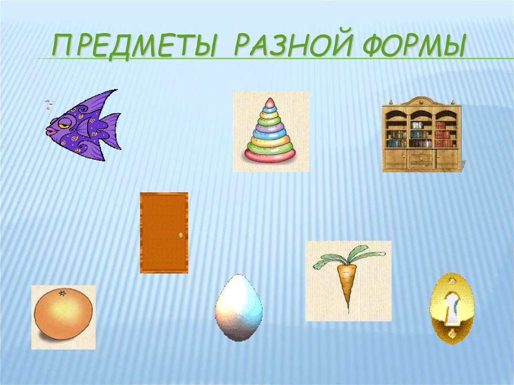 ПРЕДМЕТЫ РАЗНОЙ ФОРМЫ