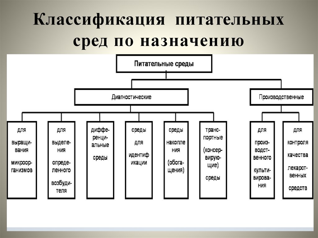 Классификация сред