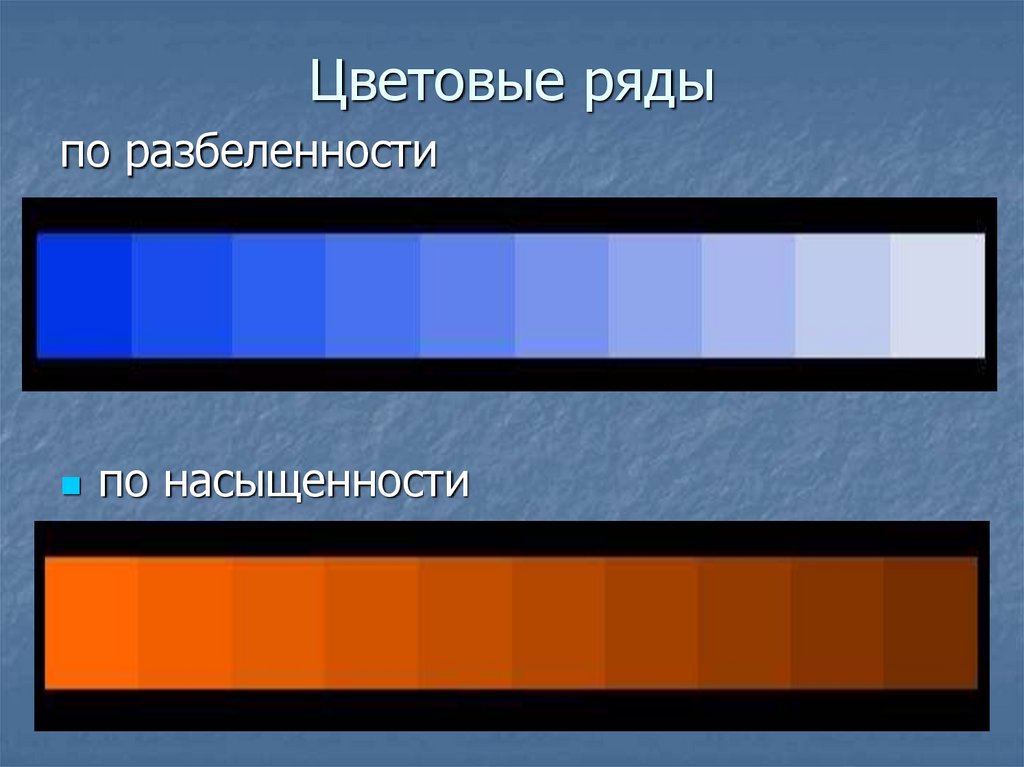 Цветовые ряды