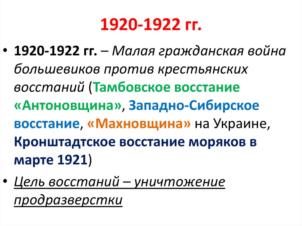 1920-1922 гг.