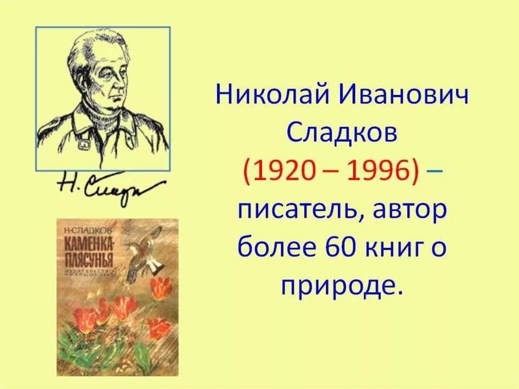 Н сладков без слов 1 класс перспектива презентация