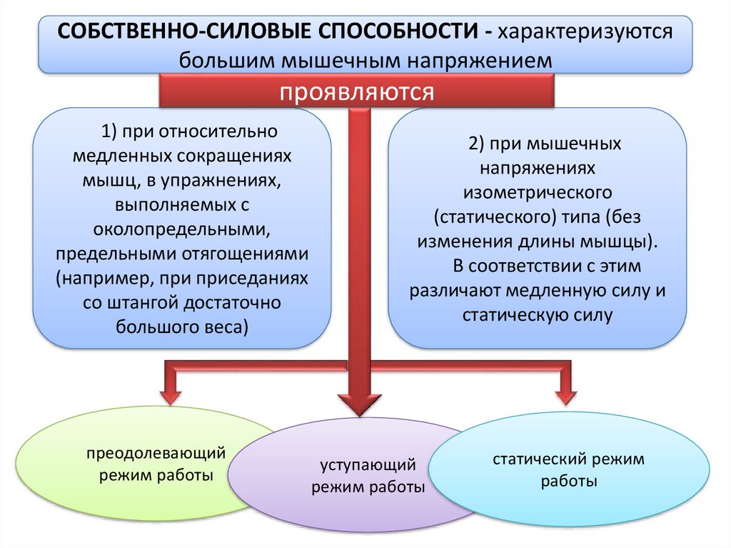 Наличие способностей характеризуют. Классификация силовых способностей. Виды собственно силовых способностей. Собственно силовые способности характеризуются. Структура силовых способностей.