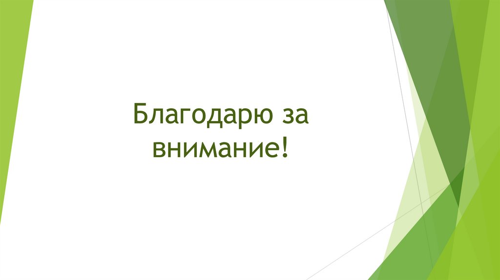 Благодарю за внимание!