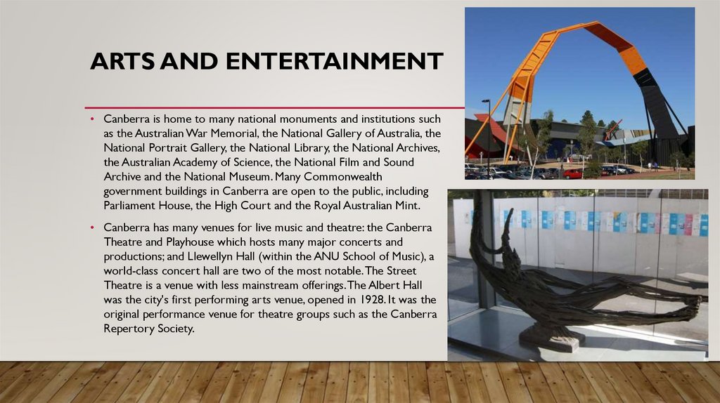 Arts and entertainment