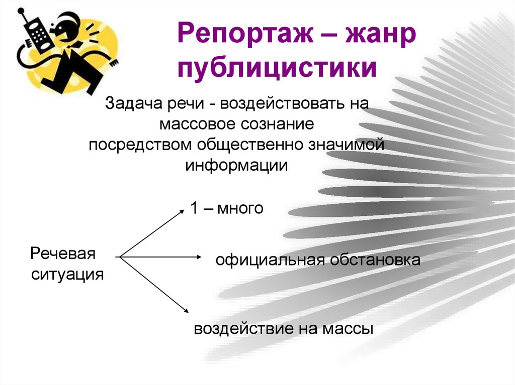 Виды репортажа. Репортаж как Жанр публицистики. Репортаж особенности жанра. Репортаж презентация. Особенности репортажа как жанра публицистики.