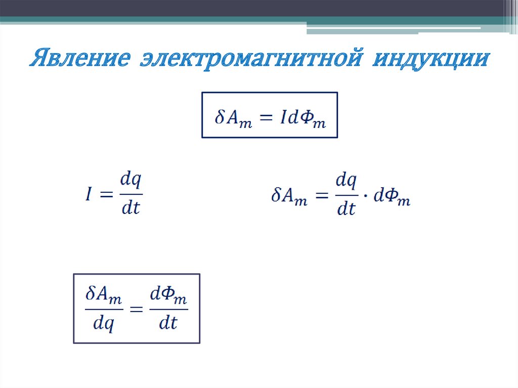 Явление электромагнитной индукции