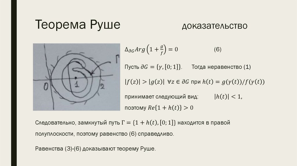 Теорема Руше доказательство