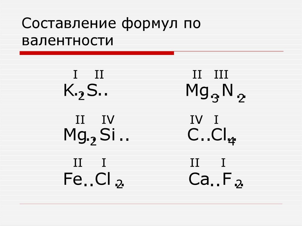 Валентность n