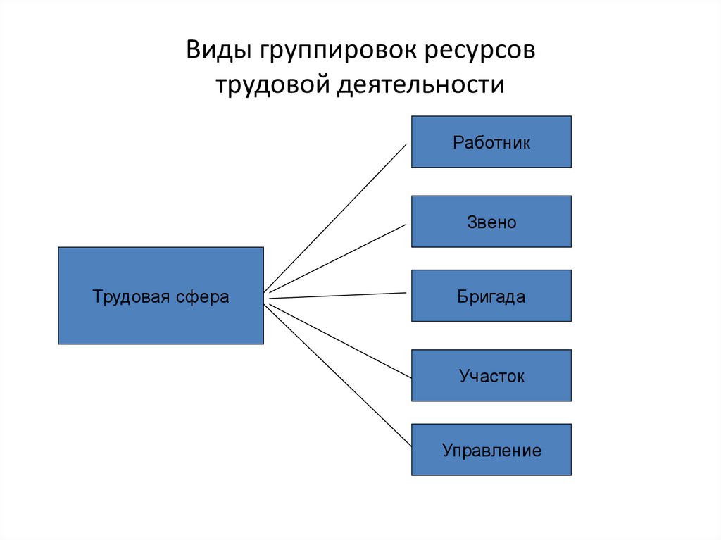 Группировка по видам и размещению