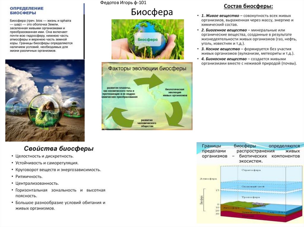 Примеры изменения биосферы