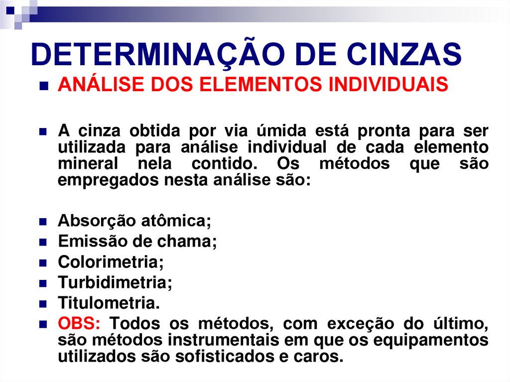 DETERMINAÇÃO DE CINZAS