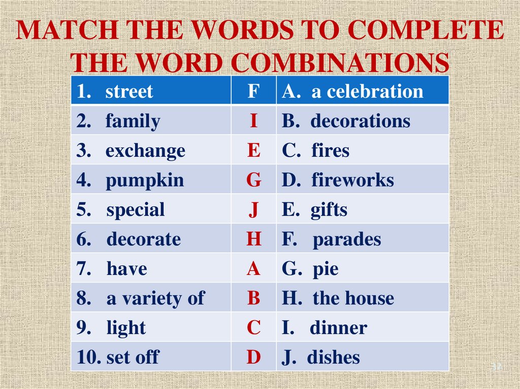 3 match the exchanges. Match the Words to complete the Word combinations. Match the Words to complete the Word combinations Street. Match the Words to complete the Word combinations Street Parades. Match the Words to complete the Word combinations: с ответами.