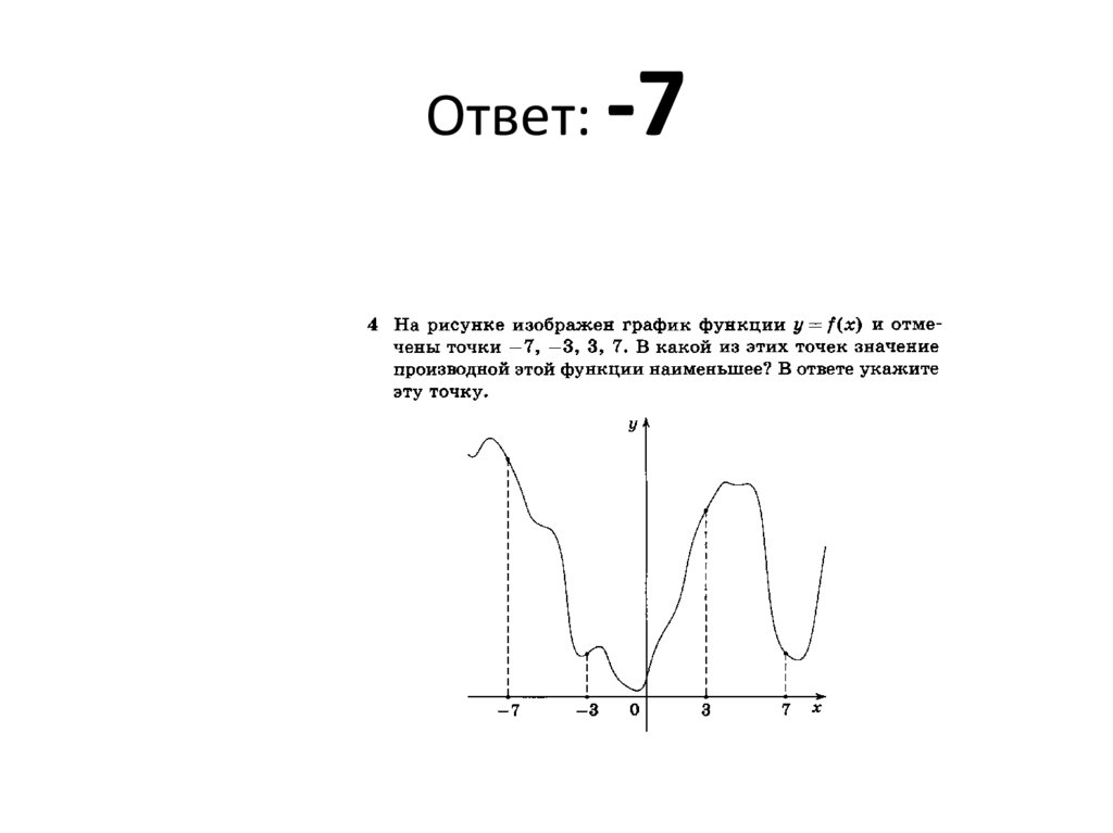 Ответ: -7