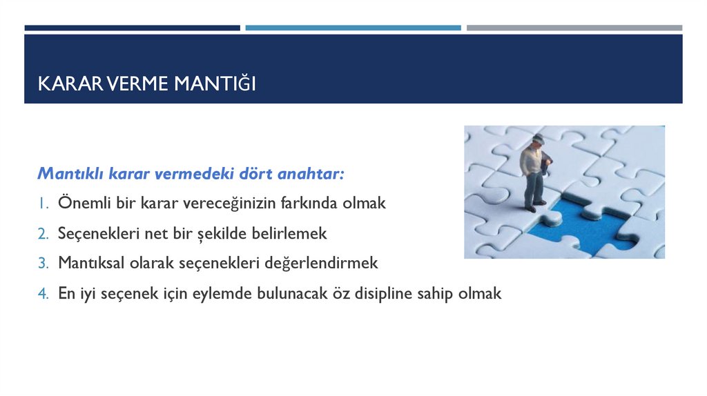 Karar verme mantığı