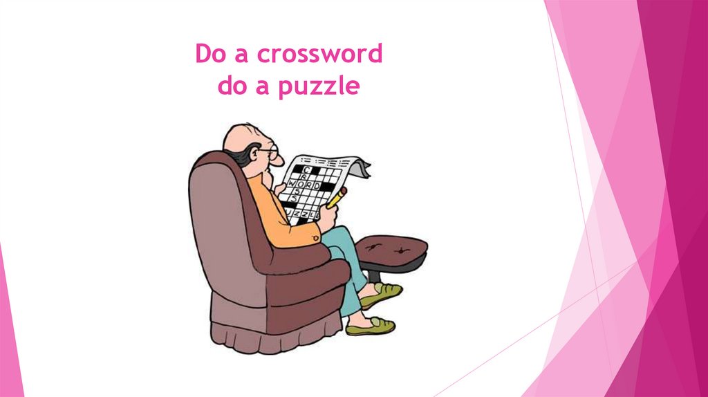 Do a crossword do a puzzle