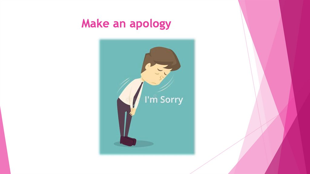 Make an apology