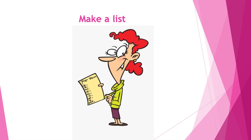 Make a list