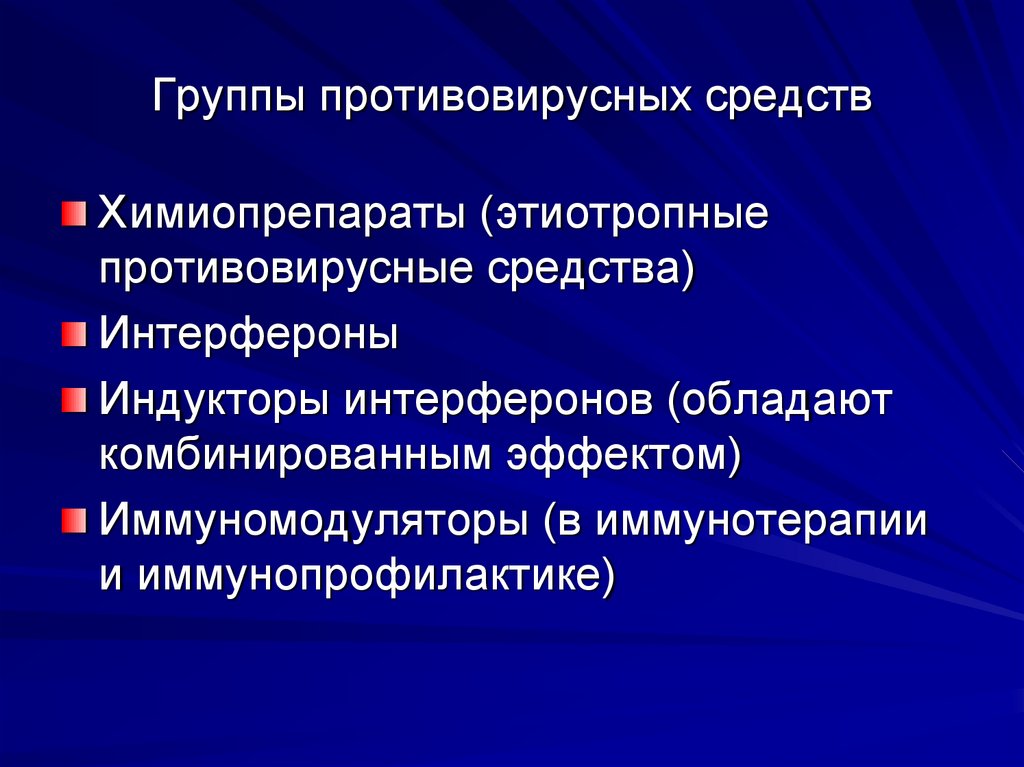 Современные противовирусные средства презентация