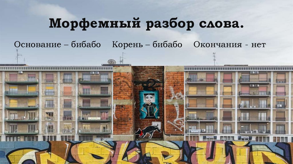 Морфемный разбор слова.