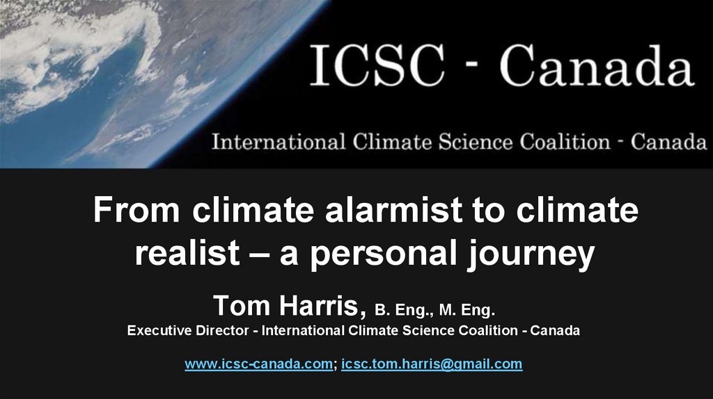 From climate alarmist to climate realist – a personal journey