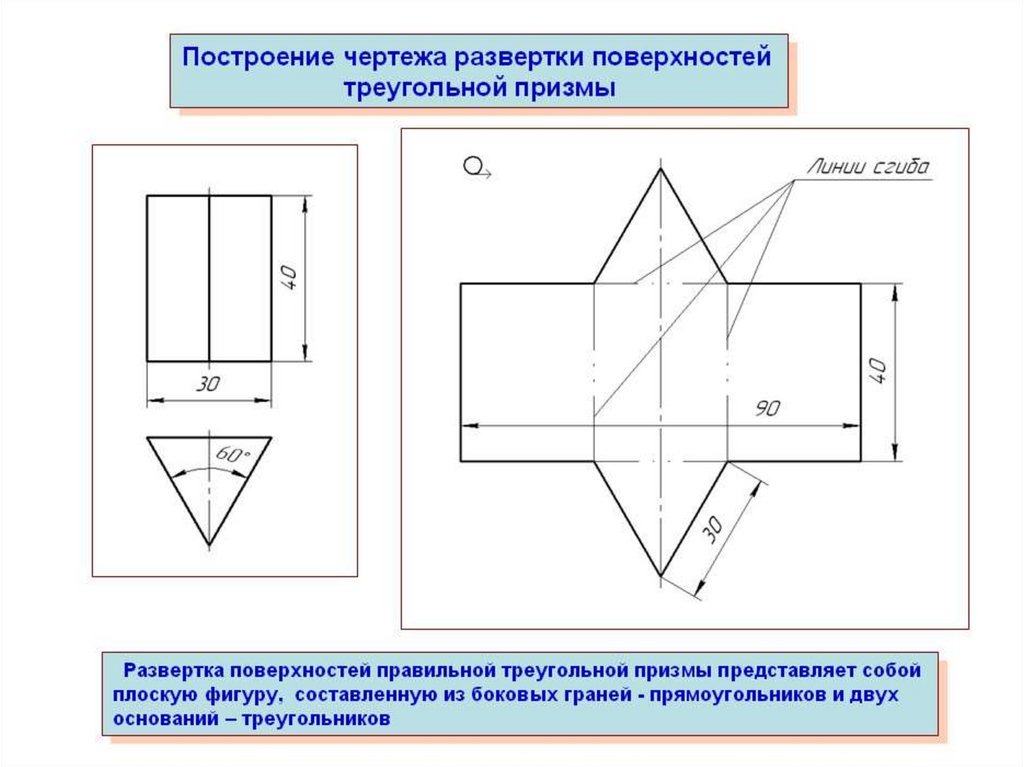 Построение развертки куба презентация