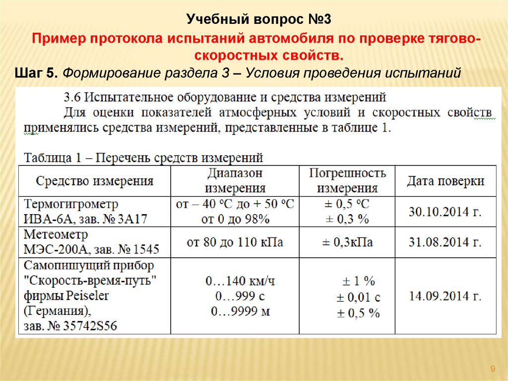 Тягово скоростные характеристики автомобиля